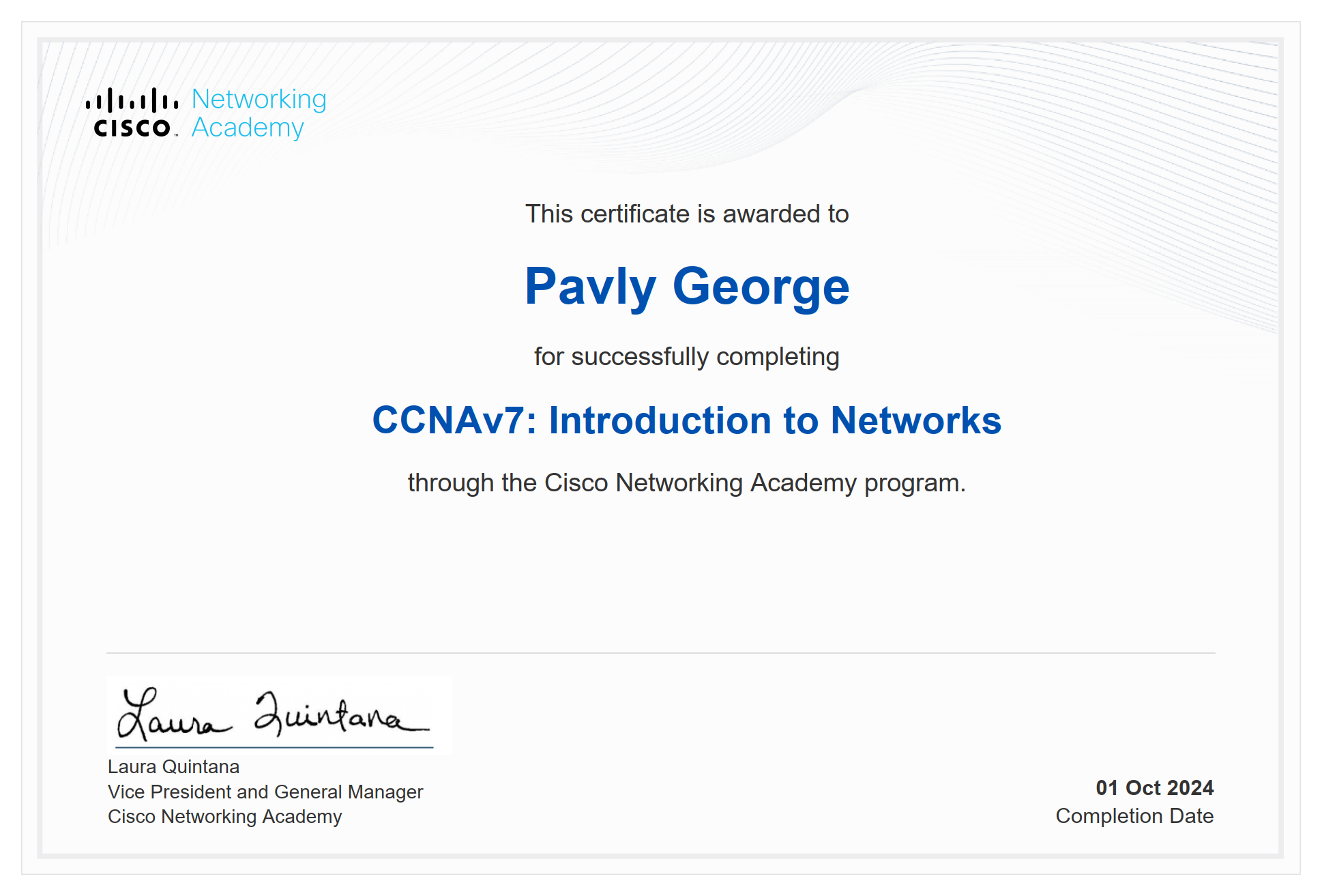 CCNA Certificate sem-1